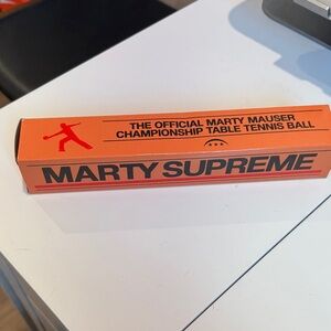 Marty Supreme Orange table tennis Balls